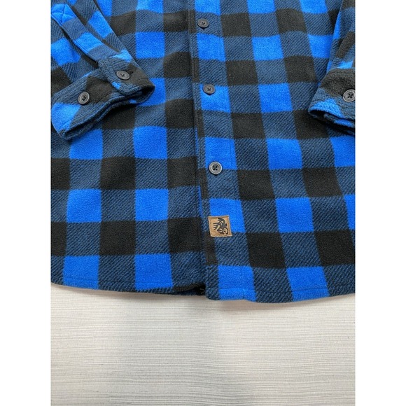 Legendary Whitetails Men's Navigator Fleece Button Up Long Sleeve Plaid Large‎ - Picture 2 of 11